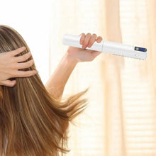Load image into Gallery viewer, Hair Brush Straightener Rechargeable Hair Straightener Comb Portable Hair Straightener LCD Display Hair Iron Straightener Hair