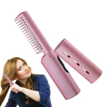 Load image into Gallery viewer, Curly Hair Straightener Iron Comb Cordless USB Charging Mini Hair Styling Curler with Three Gear Control Hair Styling Irons