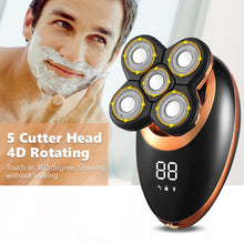 Load image into Gallery viewer, 3In1 Professional Electric Shaver USB Rechargeable Washable Men's Five Floating Heads Razors Hair Clipper Nose Ear Hair Trimmer