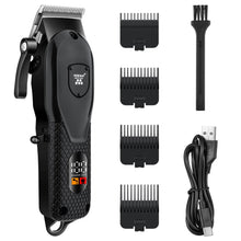 Load image into Gallery viewer, Electric Hair Trimmers Professional Hair Clipper Barber Shop Cordless hair cutting machine Wet Dry haircut shaver