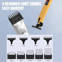 Load image into Gallery viewer, Cordless Professional Trimmer All Metal Body Low Noise Electric Clipper 2 in 1 Trimmer Hair Cutting Machine Rechargeable Men