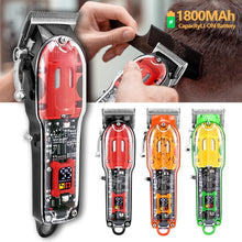 Load image into Gallery viewer, Electric Hair Clipper Hair Cutting Machine Wireless Trimmer For Men Rechargeable Hair Cut Barber Professional Cordless Clipper