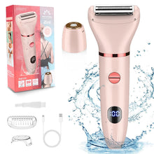 Load image into Gallery viewer, Women's Electric Digital Display Hair Shaver Temples Lip Hair Shaver Body Wash Shaver Private Hair Remover
