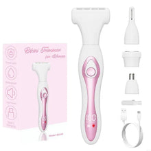 Load image into Gallery viewer, Electric Razors for Women,Hair Trimmer for Face Nose Brow Beard Arm Leg Armpit 4 in 1 Women Body Shaver