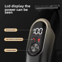 Load image into Gallery viewer, Hair Clipper Five in 1 Set Digital Display Electric Push adjustable Shaving Head Carving Electric Push