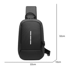 Load image into Gallery viewer, Business Crossbody Backpack For Men Multi-function Waterproof Bags Male Large Capacity Laptop Chest Bags Portable Travel Unisex