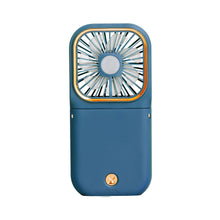 Load image into Gallery viewer, Mini Cooling Fan Foldable Neck Hanging Fan USB Adjustable Rechargeable Air Cooler Phone Holder 3 Gears Summer Cooling Fan Summer