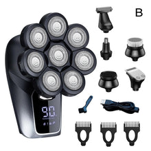 Load image into Gallery viewer, 8D Face Head Electric Shavers For Bald Men Electric Bald Head Shaver With Nose Hair Trimmer Upgrade Waterproof Rotary Shave
