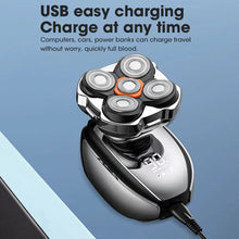 Load image into Gallery viewer, Head Shavers for Bald Men Shaver, 5 in 1 Electric Razor with Rechargeable Hair Clippers Nose Hair Trimmer Portable Travel Razor