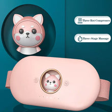 Load image into Gallery viewer, Cordless Massage Heating Pad Vibration Warm Waist Belt Smart Massager For Back Or Belly Period Pain Relief Device Gift For Women