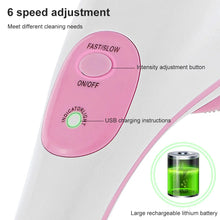 Load image into Gallery viewer, Electric Bath Shower Brush Handheld Massage Body Brush Back Clean Long Handle Spa Exfoliation Clean Scrub Bath Brushes