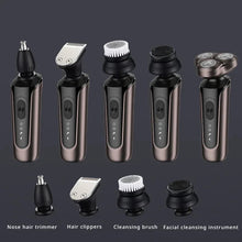 Load image into Gallery viewer, Men's 5-in-1 Multi-functional Electric Shaver Home Hair Clipper Set Washable Nose Hair Cleaner