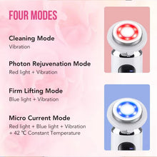 Load image into Gallery viewer, Facial Cleanser Face Lift Device Microcurrent Skin Rejuvenation Facial Massager Light Anti Aging Wrinkle Skin Care Tools