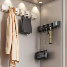 Load image into Gallery viewer, Foldable 5 Hooks Suction Cup Hook Traceless Space Saving Hats Clothes Storage Hook No-Punch Removable Door Hooks Hanger