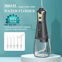 Load image into Gallery viewer, Portable Irrigator Dental Floss DIY Mode 5 Jets Water Flosser Pick Mouth Washing Machine Cleaning Teeth Toothpicks with Thread