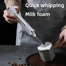 Load image into Gallery viewer, USB Electric Milk Frother Coffee Maker Blender Kitchen Mini Wireless Egg Beater Huang Cream Mixer