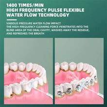 Load image into Gallery viewer, Oral Irrigator USB Rechargeable Dental Floss Portable Dental Water Flosser Irrigator Dental Teeth Cleaner 3 Modes