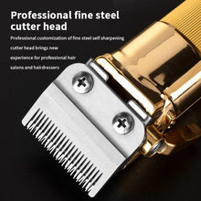 Load image into Gallery viewer, Oil Head Professional Hair Clipper Electric Push Scissor LCD Adjustable Knife Distance Hair Trimmer For Men Haircut Machine