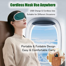 Load image into Gallery viewer, Electric Heated & Vibration Eye Massager Sleep Eye Mask Relieve Eye Fatigue Dry Eyes Dark Circles Improve Sleep Eye Care Tools
