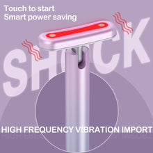 Load image into Gallery viewer, 4 in 1 Facial Skincare Tool Red Light For Face Neck EMS Microcurrent Face Massage Anti-Aging Skin Tightening Beauty Wand