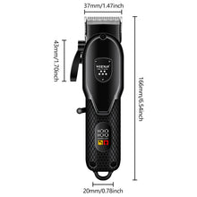 Load image into Gallery viewer, Electric Hair Trimmers Professional Hair Clipper Barber Shop Cordless hair cutting machine Wet Dry haircut shaver