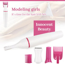 Load image into Gallery viewer, Electric 5 In 1 Hair Removal Shaving Machine Women Mini Trimmer Razor Bikini for Female Face Eyebrow Underarm Clipper Epilator