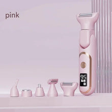 Load image into Gallery viewer, 5 in1 Women's Electric Hair Trimmer for Body Face Bikini Underarm Nose-IPX7 Wet Dry USB Rechargeable Painless Precision Trimming