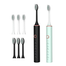 Load image into Gallery viewer, Ultrasonic Sonic Electric Toothbrush for Adults USB Rechargeable Waterproof Electric Teeth Tooth Brushes with 8 Replacement Heads