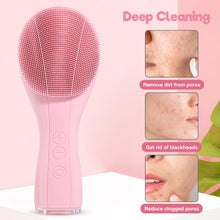 Load image into Gallery viewer, Facial Cleansing Brush High Frequency Vibratioin Lifting Face Massager Electric Sonic Blackhead Pores Washing Brush