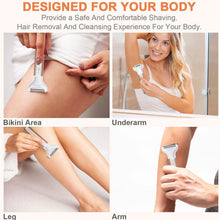 Load image into Gallery viewer, Portable Electric Razor for Women Body Nose Hair Trimmer Face Shavers Eyebrow Legs Armpit Bikini Hair Remover Women Epilator