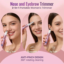Load image into Gallery viewer, Nose & Eyebrow Hair Trimmer For Men & Women - USB Rechargeable Facial Trimmer, Painless And Easy Clean Beauty Kit