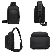 Load image into Gallery viewer, Men's Backpack Business Crossbody Bags For Men Multi-function Waterproof Bag Male USB Charging Large Capacity Chest Bags Travel