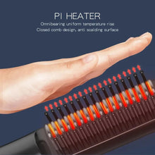 Load image into Gallery viewer, Cordless Hair Straightener Beard Comb for Women and Men 25W 2600mAh Automatic Brush Mini Magic Portable Wireless USB Charging