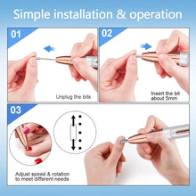 Load image into Gallery viewer, 15000RPM Wireless Nail Drill USB Electric Nail Drill Machine For Manicure Milling Cutter Set For Gel Polishing Nail Equipment