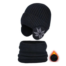 Load image into Gallery viewer, Girls Hat Scarf Set Kids Hat Scarf Set Cozy Winter Children's Hat Scarf Set Printed Thickened Windproof for Warmth Elasticity