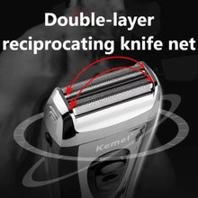 Load image into Gallery viewer, Powerful Rechargeable Shaver for Men Foil Electric Shaver Beard Head Shaving Electric Razor Facial USB with Extra Mesh