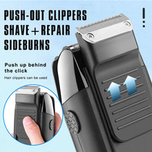 Load image into Gallery viewer, LCD Electric Mini Beard Shavers for Men's Face Cleaning and Straight Razor Bald Head Hair Trimmers Repair Sideburns Pocket Razor