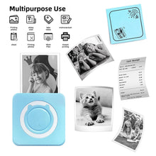 Load image into Gallery viewer, Mini Printer Portable Thermal Stickers Paper Inkless Bluetooth Wireless Thermal Printer Note 200DPI Photo Printing for Office