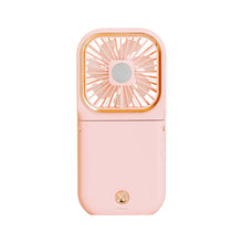 Load image into Gallery viewer, Mini Cooling Fan Foldable Neck Hanging Fan USB Adjustable Rechargeable Air Cooler Phone Holder 3 Gears Summer Cooling Fan Summer