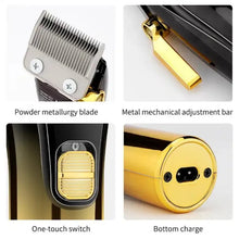 Load image into Gallery viewer, Cordless Rechargeable Low Noise Professional Hair Clippers and Detail Trimmer for Men Hair Cutting Machine