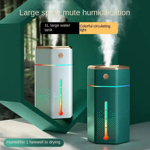 Load image into Gallery viewer, Nightlight Colorful Atmosphere Light Humidifier Usb Home Desktop Portable Atomizer 1L Water Refill Device Aroma treatment Gifts
