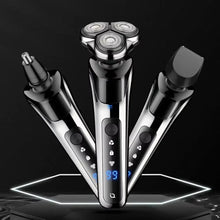Load image into Gallery viewer, 3in1 Electric Shaver Digital Display Rechargeable High Power Portable Trimmer Waterproof Shaver Rotary Razor Travel Gift