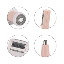 Load image into Gallery viewer, Facial Hair Removal for Women 4 in 1 Epilator Shaver & Nose Hair Trimmer Cordless Rechargeable Wet & Dry for Underarms Legs