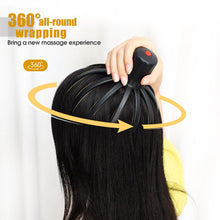 Load image into Gallery viewer, Electric Octopus 12 Claws Scalp Massager Hands Free 3 Modes Head Scratcher Relief Hair Stimulation Rechargeable Stress Relief