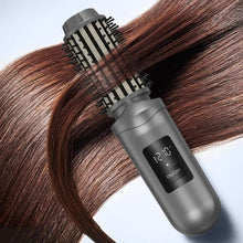 Load image into Gallery viewer, Cordless Hair Curling Iron Brush USB Rechargeable Travel Heated Round Brush 3-in-1 Electric Hair Curling Wand Styling Tools