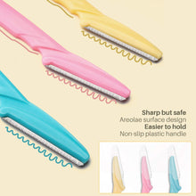Load image into Gallery viewer, 100Pcs Eyebrow Trimmer Blade Shaping Knife Eye Brow Epilation Face Blades Hair Removal Scraper Shaver Woman Makeup Tools