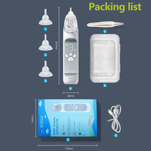 Load image into Gallery viewer, Baby Electric Nasal Aspirator Nose Suction Device with Food Grade Silicond Mouthpiece 3 Suction Modes and Soothing Music
