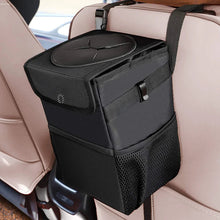 Load image into Gallery viewer, Car Trash Can With Lid Car Trash Bag Hanging With Storage Pockets Collapsible And Portable Car Garbage Bin