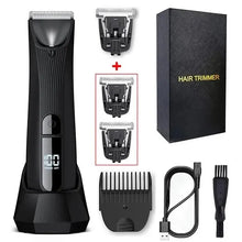 Load image into Gallery viewer, Shaver for Sensitive Areas Body Trimmer For Men Painless Epilator Rechargeable Shaver For IPX7 Electric Body Hair Trimmer