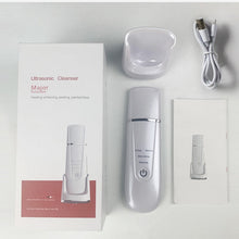 Load image into Gallery viewer, Ultrasonic Skin Scrubber Electric Vibrating Face Spatula Facial Scrubber Shovel Peeling Cleaner Lifting Massager Beauty Device